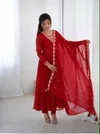 KF 102 Kalaai Georgette Embroidery Kurti With Bottom Dupatta
